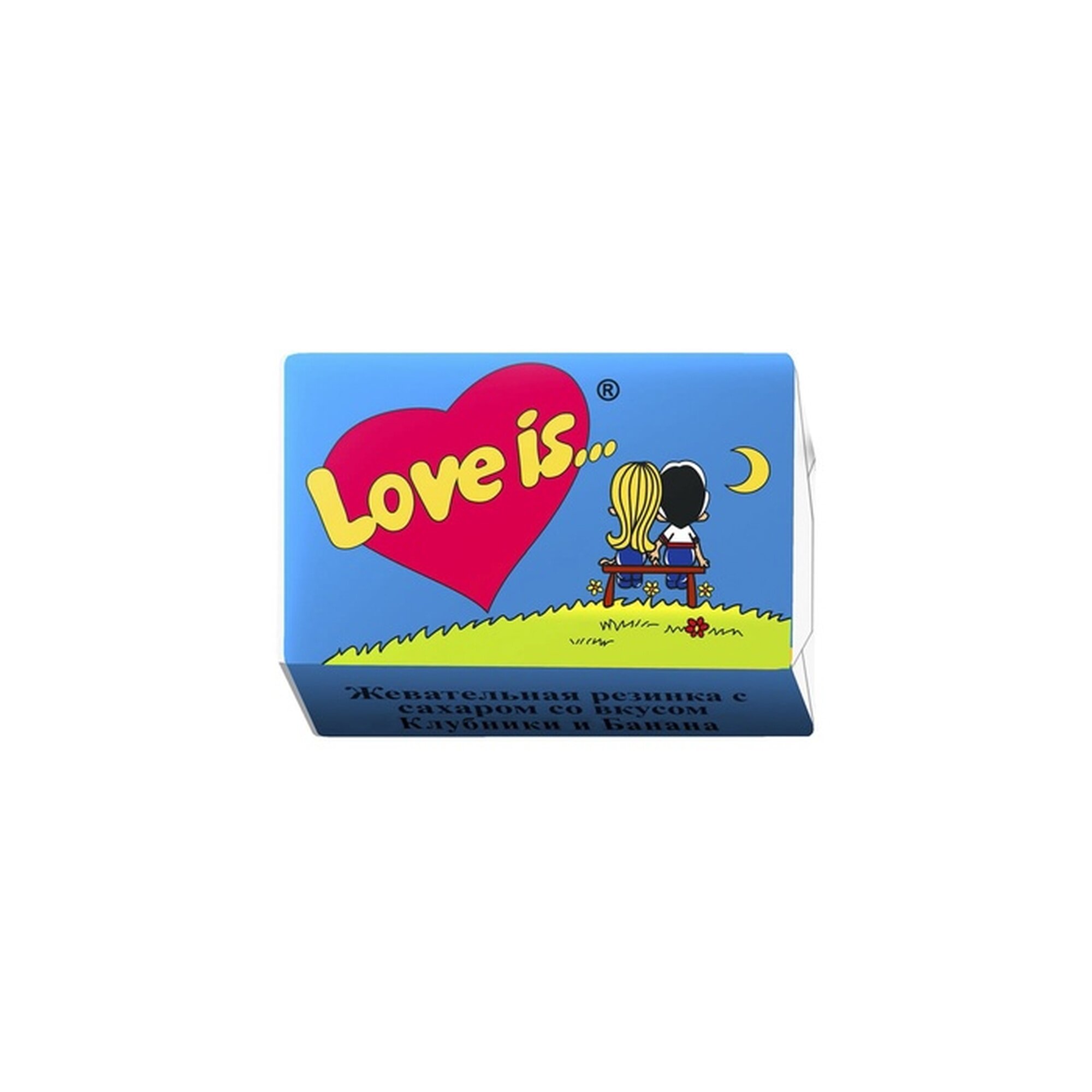 Набор жевательная резинка Love is "Банан и клубника", 420г