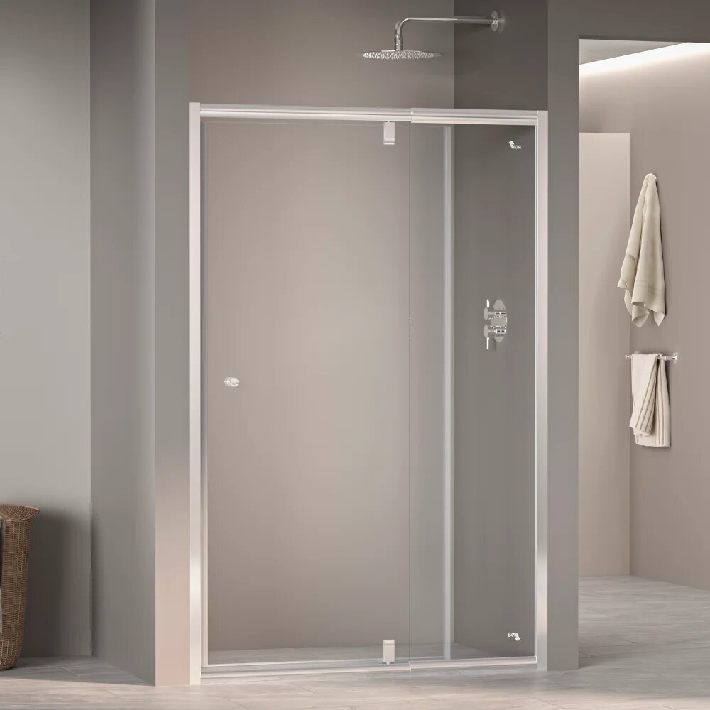 Душевая дверь в нишу RGW Passage PA-02 New стеклянная распашная 120 см одностворчатая немецкая