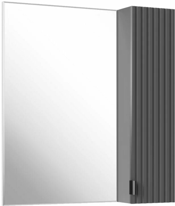 Зеркало ASB Mebel Дора 60 с полкой  со шкафчиком  60  4 см  в современном стиле  серое