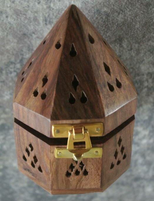 Деревянный инсенс-бафур-горелка Saqoware Hexa Round(для диффузора). — фото 1