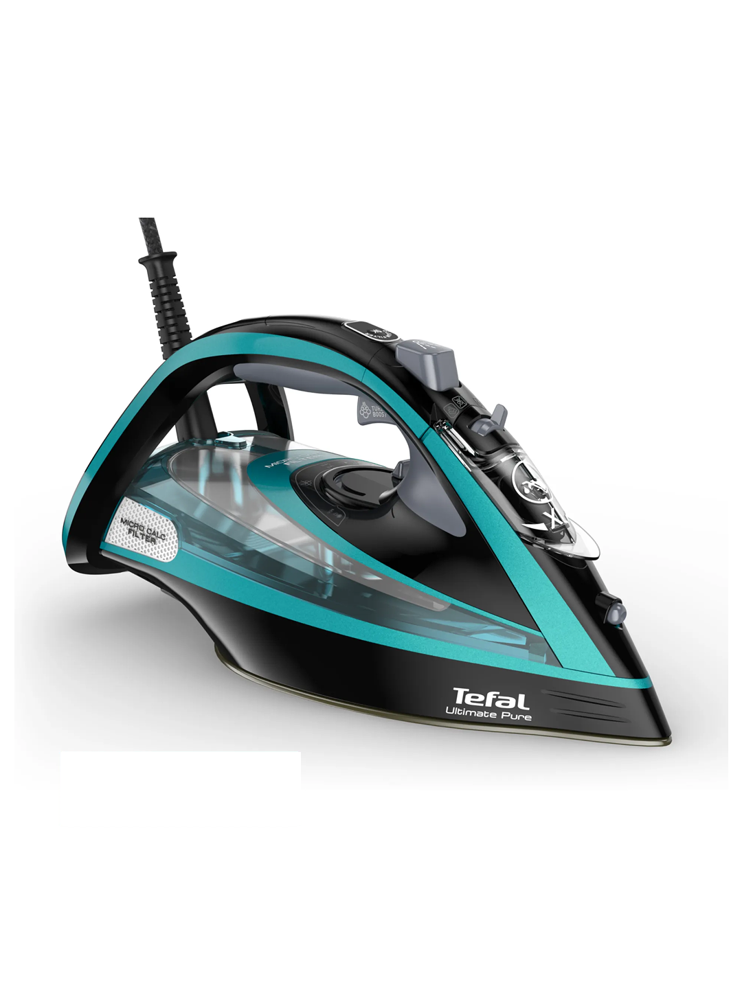 Утюг Tefal Ultimate Pure FV9837E0 Мощность 3000 Вт, Подача пара 55 г/мин, подошвa Durilium Airglide Autoclean.