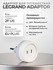 Адаптер Legrand ADAPT. 2P US/6A EUR Plug, арт. LG 050385