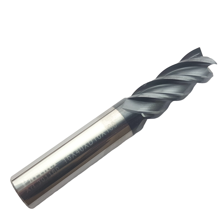 Фреза концевая твердосплавная по нерж, до 45 НRC, 20X40XD20X100, 4-х перая, AlTiN, 35гр, Partner 301200, (Серия 301)