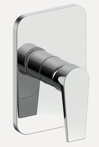 Изображение товара Смеситель скрытого монтажа Budapest black BT83 / встраиваемый смеситель на 1 потребитель, хром