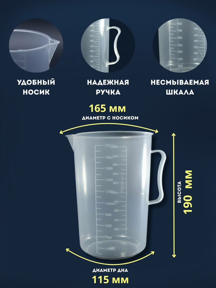 Набор мерных стаканов, 2 шт — фото 1