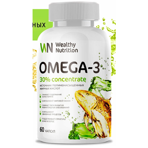 Wealthy Nutrition Omega-3 60 капсул