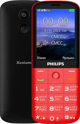 Телефон Philips Xenium E227 Red