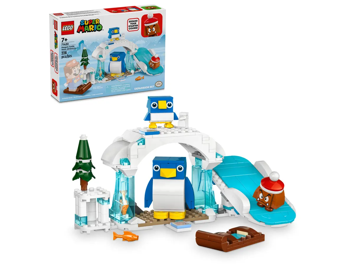 Конструктор LEGO Super Mario 71430 Penguin Family Snow Adventure Expansion Set