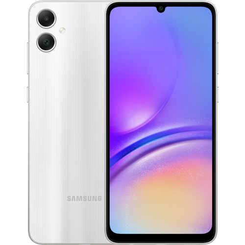 Смартфон Samsung Galaxy A05 4/64 ГБ, Dual nano SIM, серебристый