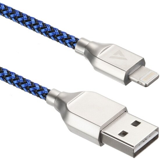 Кабель Acd Titan Lightning - USB-A Нейлон, 1м, сине-черный (-U927-P5L)