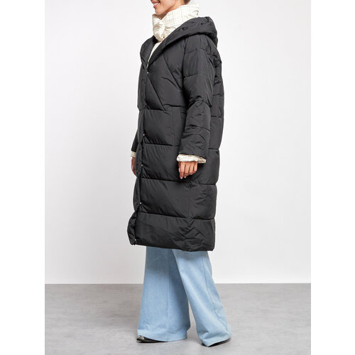 фото Пуховик, размер 42, черный нет бренда