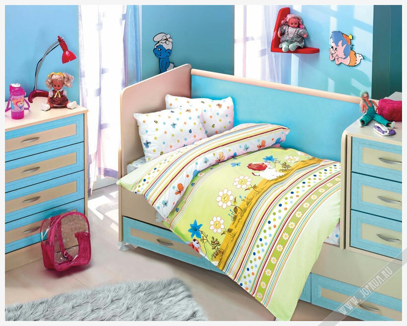 Постельное белье для новорожденных "Altinbasak. Gulucuk" (зеленый)