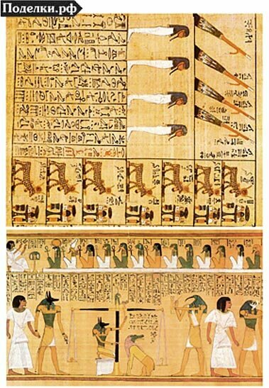 фото Переводная декупажная карта PDK-255 Египетский папирус 21x30 см, цена за 1 шт.