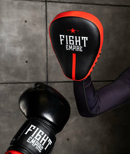 Лапа боксёрская FIGHT EMPIRE PRO, 1 шт, цвет чёрный, красный