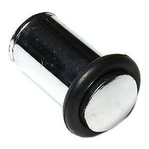 Упор дверной STARFIX напольный резиновый отбойник цвет хром (SMP-20857-1)