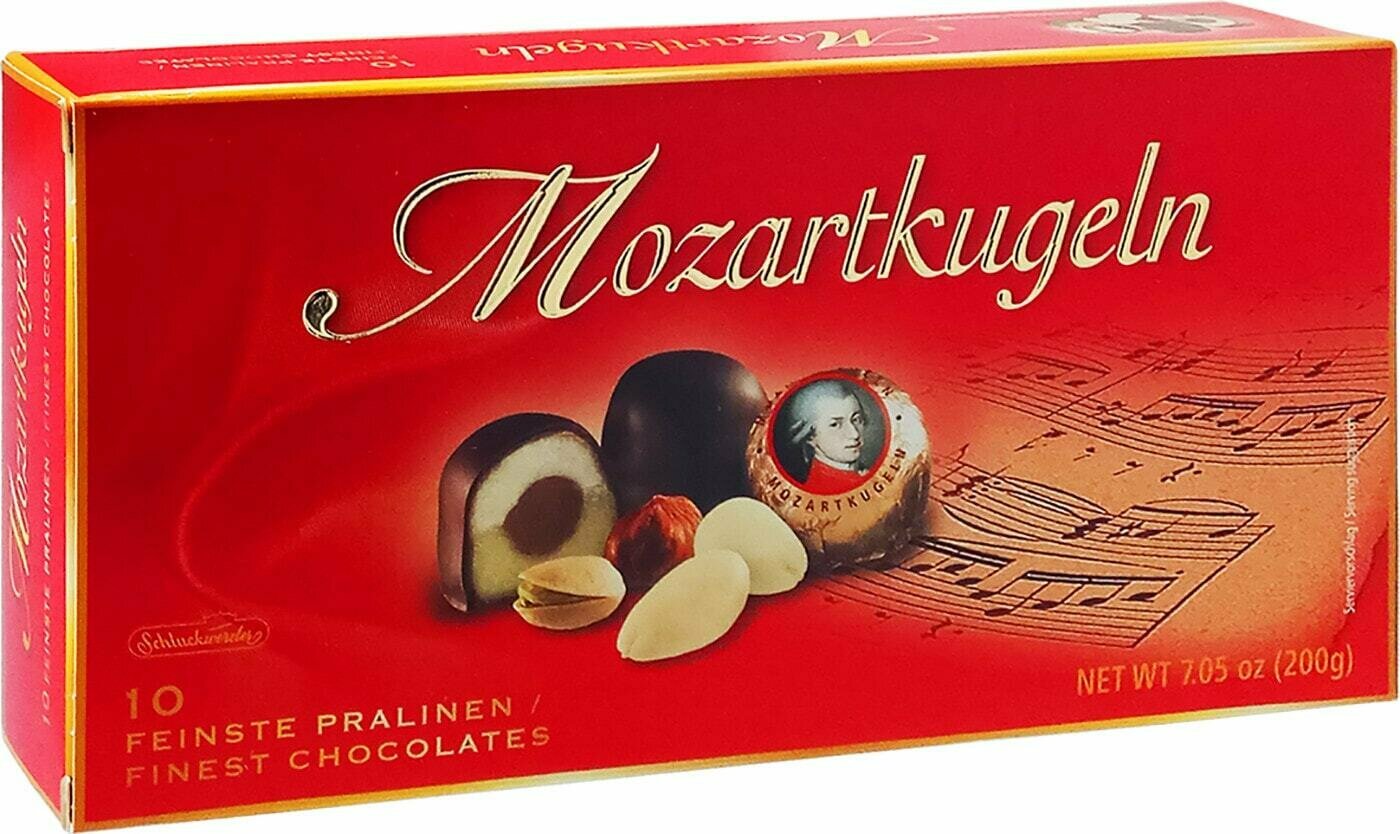 Конфеты Schluckwerder Mozart Kugeln шоколадные 200г 1 шт