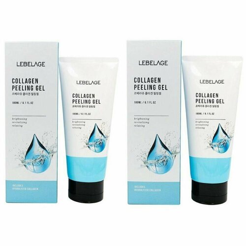 Пилинг-гель для лица Lebelage, Collagen Peeling Gel, с коллагеном, 180 мл, 2 уп