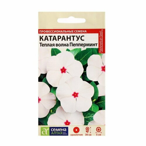 Семена цветов Катарантус Теплая волна, пеперминт, 7 шт. (комплект из 18 шт)