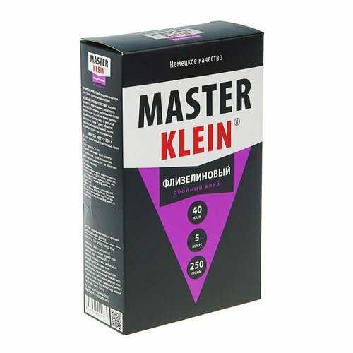 Клей обойный Master Klein, для флизелиновых обоев, 250 г (комплект из 5 шт) master klein клей обойный master klein для флизелиновых обоев 200 г