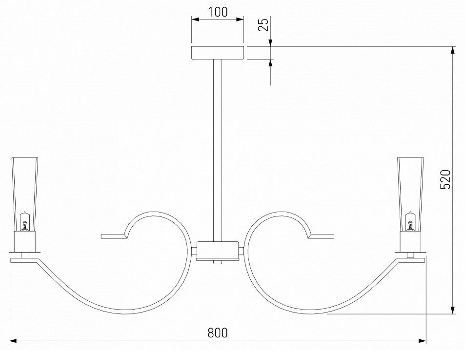 Люстра на штанге Eurosvet Rosher 60141/6 хром a060334 - фото №5