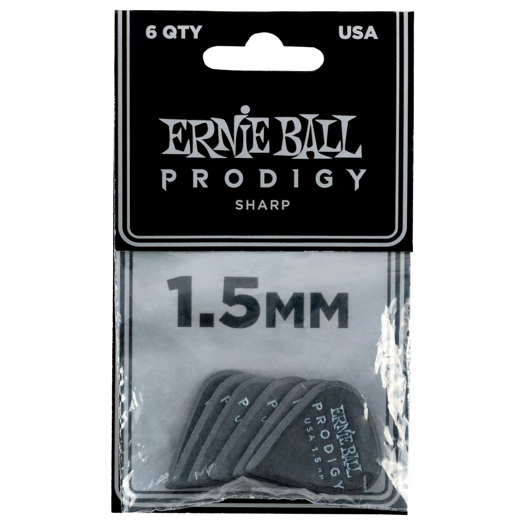 ERNIE BALL 9335 Prodigy Black Набор медиаторов — фото 4
