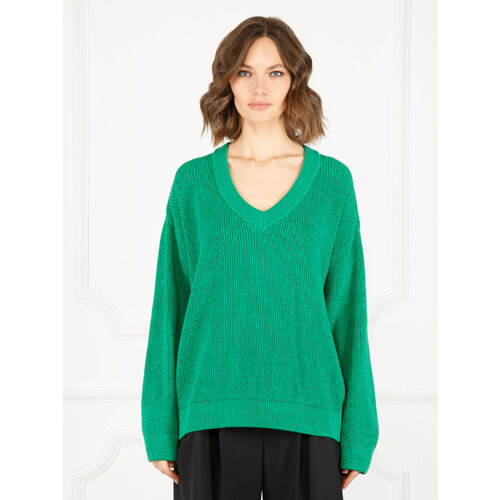 Пуловер ELEGANZZA, размер M, черный, зеленый пуловер eleganzza размер s черный