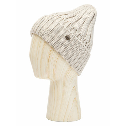 фото Шапка бини labbra, размер 57, бежевый