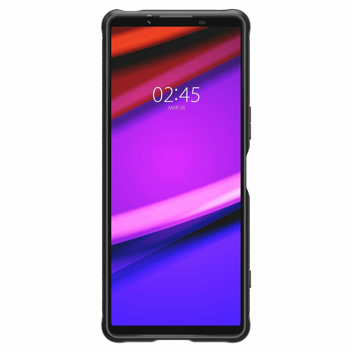Чехол Spigen на Sony Xperia 1 V (ACS06204) Rugged Armor / Спиген чехол для Хпериа накладка, противоударный, с защитой камеры, черный — фото 1