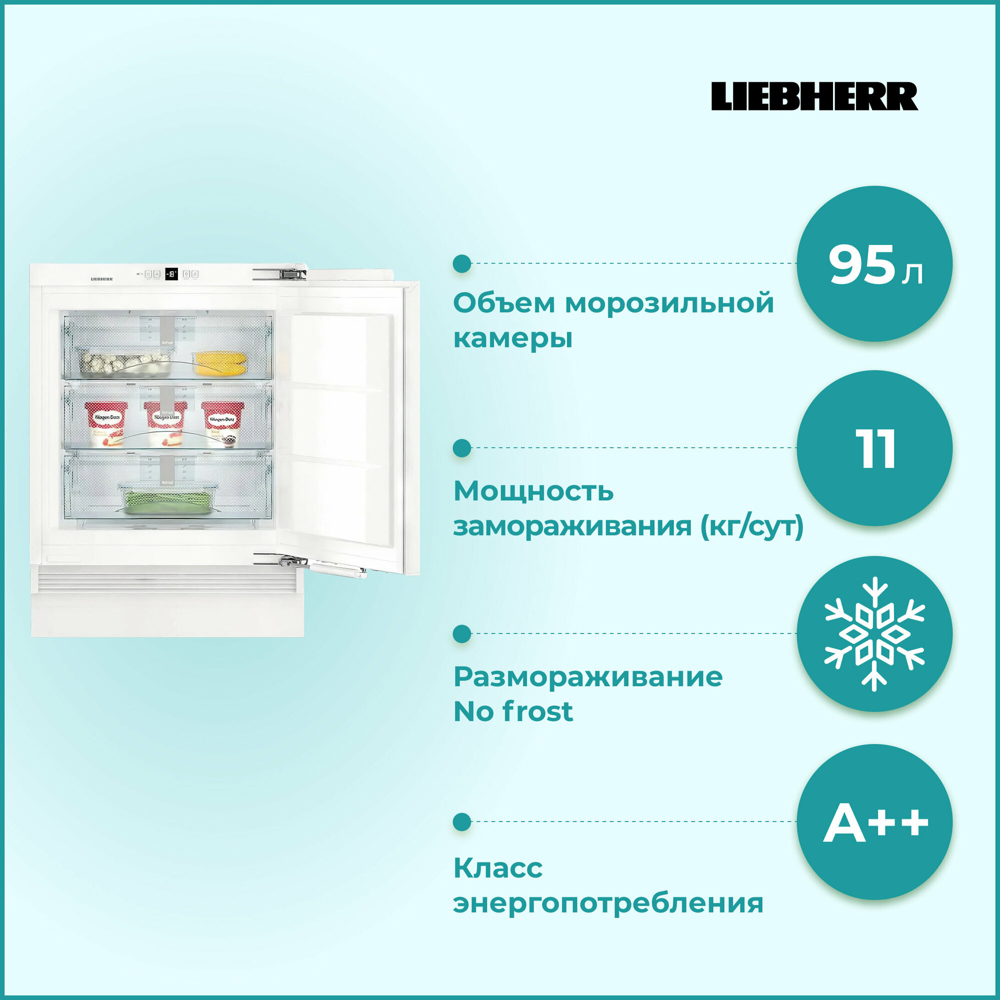 Встраиваемая морозильная камера Liebherr SUIGN 1554 Premium NoFrost