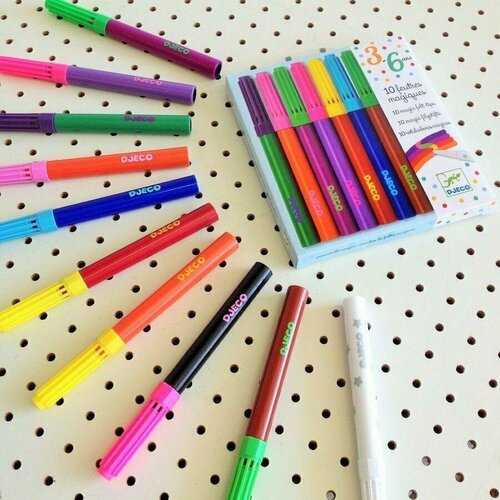 Djeco Волшебные фломастеры меняющие цвет 10 цветов 08827 1099₽