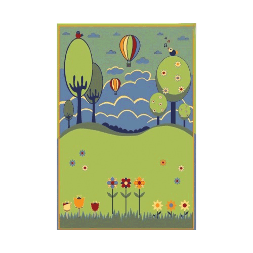 Ковер россия Ковер польский на пол в детскую в спальню 80х160 см детский ворс 8 мм 98420 1210₽