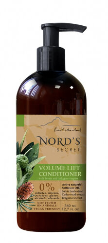 Кондиционер для объема волос Nord`s Secret Овес и масло виноградной косточки, 360 мл.