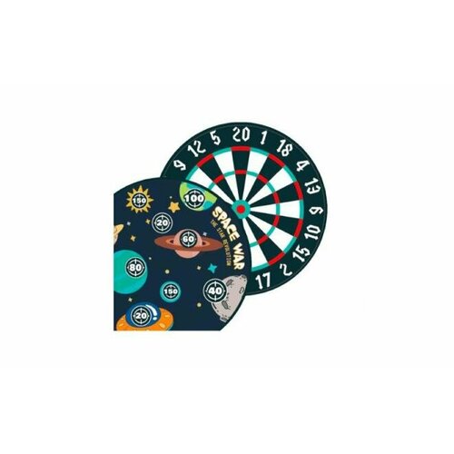 комплект для игры в дартс winmau s300 начальный уровень Комплект для игры в дартс Stinger 2 в 1 Космос диаметр 43 см (классика и магнитная сторона)