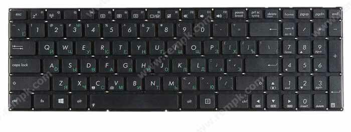 Клавиатура для ноутбука Asus X551CA, X551MA, X553 [AEXJCU01110] черная с белой верхней панелью (Б/У)