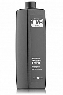 Шампунь питательный для сухих и поврежденных волос NIRVEL KERATIN & PANTHENOL SHAMPOO 1000 мл (6612)