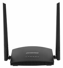 Wi-Fi роутер Digma DWR-N301, N300, черный