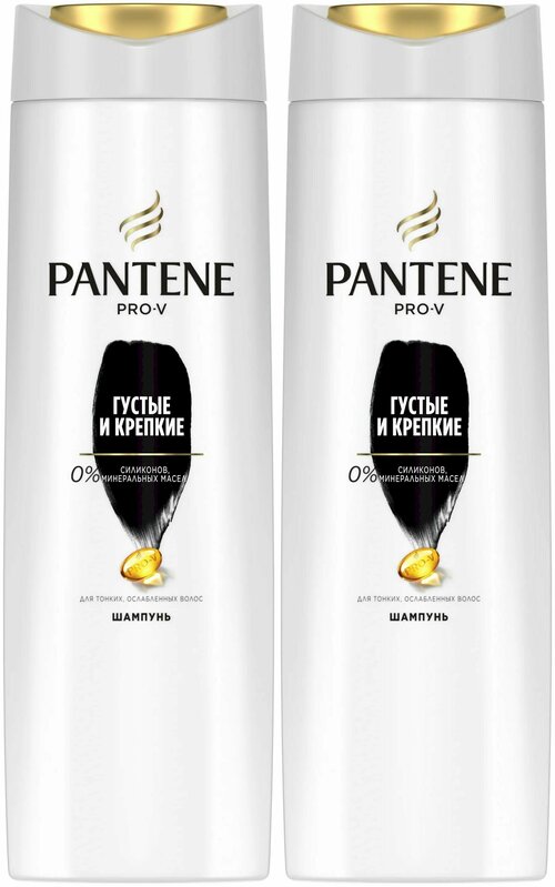 Pantene Pro-V Шампунь для волос, Густые и крепкие, 250 мл, 2 шт