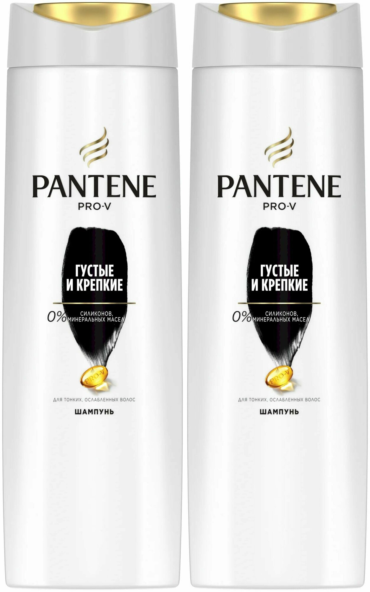 Pantene Pro-V Шампунь для волос, Густые и крепкие, 400 мл, 2 шт