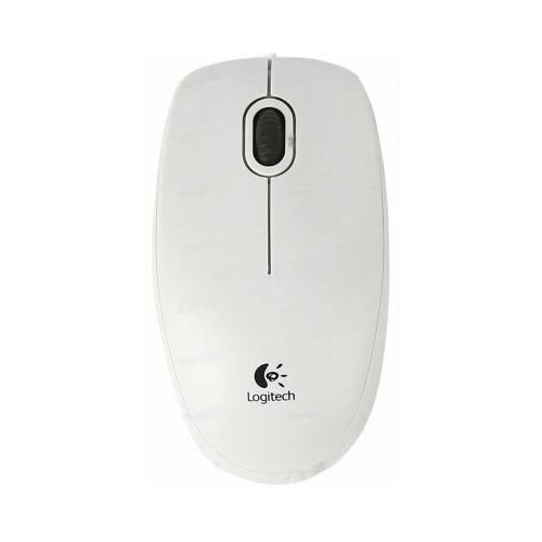 Мышь проводная Logitech B100 910-003360 белый 359600₽