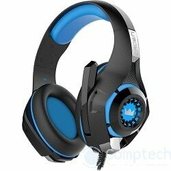 CROWN CMGH-101T Black&blue (Подключение jack 3.5мм 4pin+ адаптер 2*jack spk+mic Частотныи? диапазон: