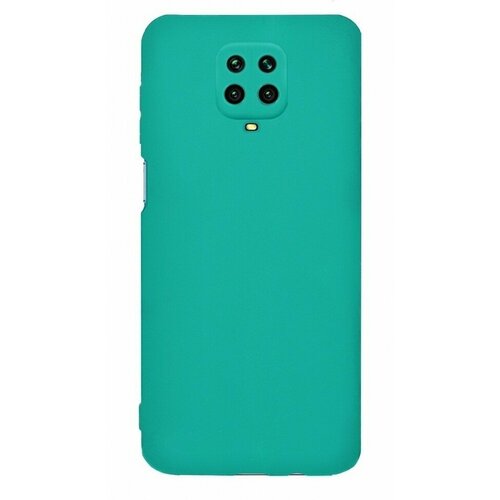 Накладка силиконовая Silicone Cover для Xiaomi Redmi Note 9 Pro / Xiaomi Redmi Note 9S бирюзовая силиконовый чехол лама в очках на xiaomi redmi note 9s