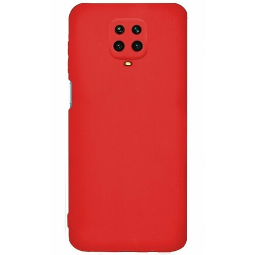 Накладка силиконовая Silicone Cover для Xiaomi Redmi Note 9 Pro / Xiaomi Redmi Note 9S красная