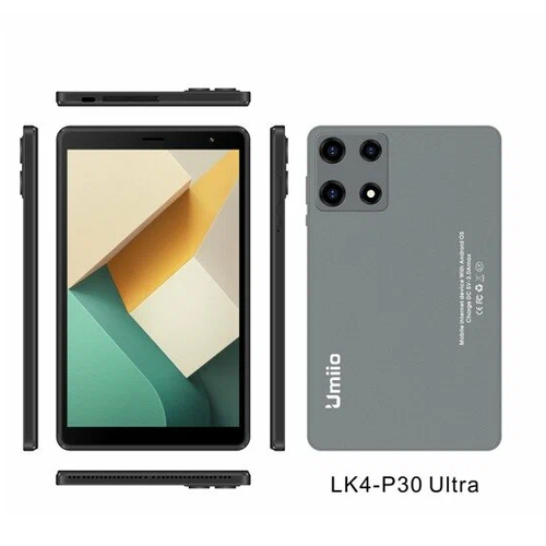 Планшет детский Umiio P30 Ultra 464ГБ Android 12 Серый 699000₽