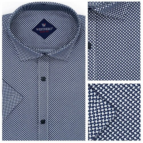 фото Рубашка westhero, размер 3xl, синий