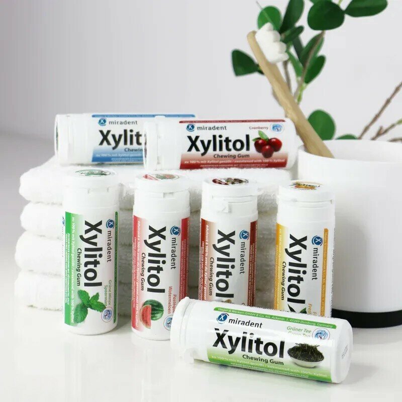 Жевательная резинка Miradent Xylitol со вкусом мяты, 30 шт - фотография № 3