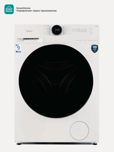 Изображение товара Стиральная машина Midea MF200W90WBS/W-RU, 9 кг, 14 программ, WiFi-управление, белый