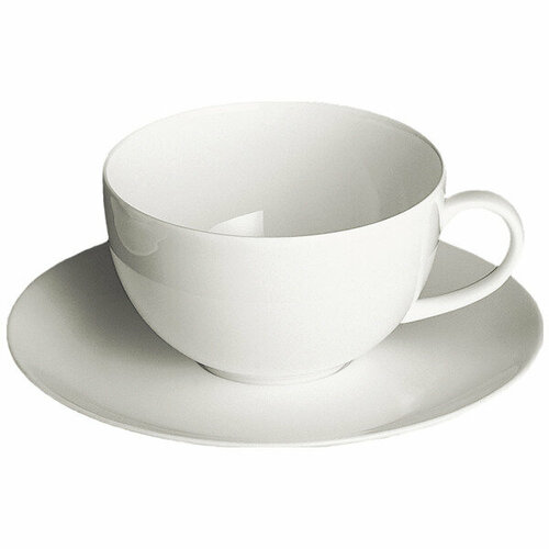 Чашка для завтрака с блюдцем Dibbern Белый декор 320 мл