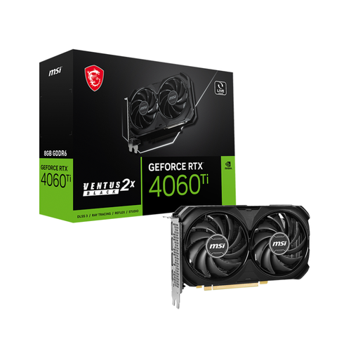 Видеокарта MSI GeForce RTX 4060 Ti Ventus 2X (4060TI VENTUS 2X BLACK 8G)