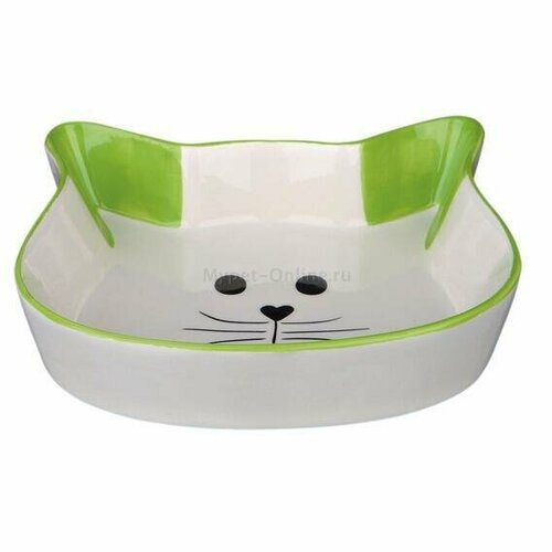Миска для собак и кошек Trixie Cat Face, размер 12см. trixie миска керамическая для кошек thanks for service диаметр 11 см 0 3 л