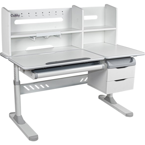 Парта Fundesk Ortensia II Grey (1+1) Cubby